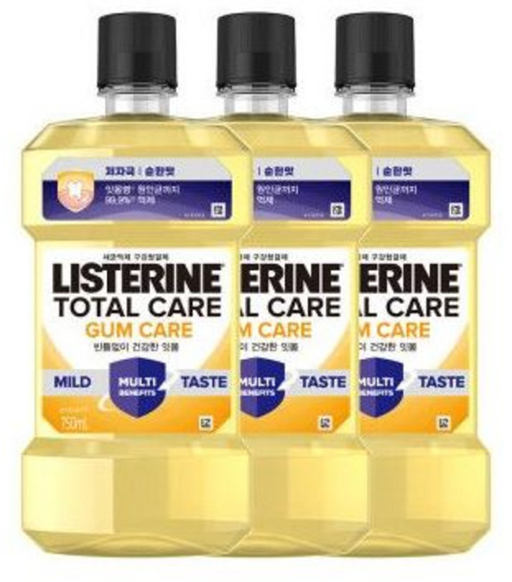 리스테린 헬씨 브라이트 750ml x3 /복수구매할인, 8개