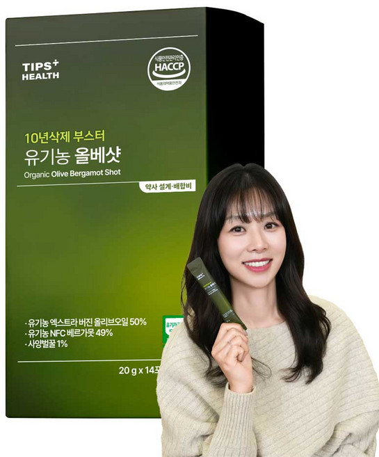 팁스헬시 올베샷 유기농 올리브오일 베르가못 착즙 원액 사양벌꿀, 1개, 280ml