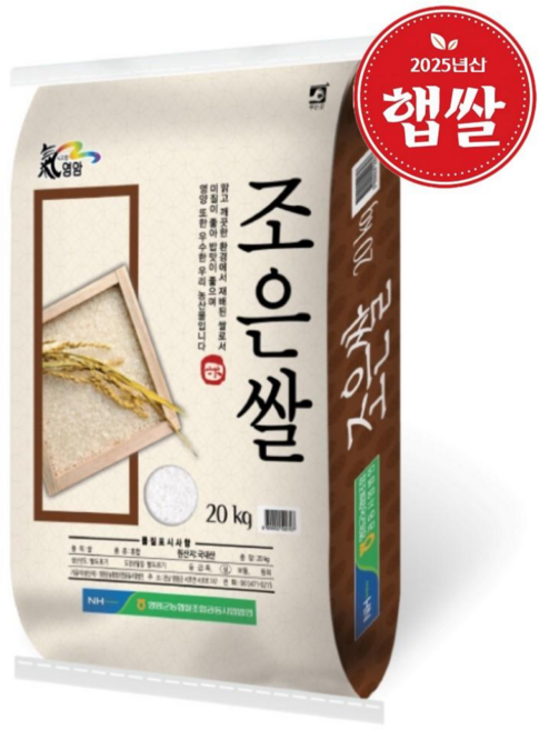 [2025년산 햅쌀][당일도정] 영암군농협 조은쌀 20kg 1개, 상등급