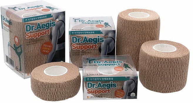 닥터이지스 자가점착식 탄력보호대 (면) 스포츠테이프, 1개