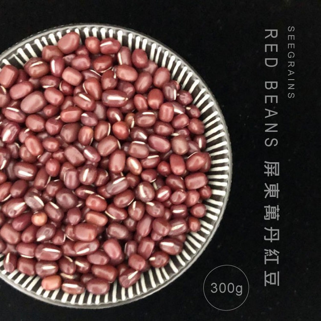 晰穀 單方穀物 屏東萬丹紅豆 300g, 1個