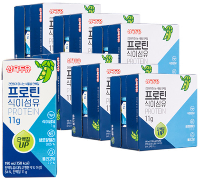 삼육두유 프로틴 식이섬유 190ml, 72개