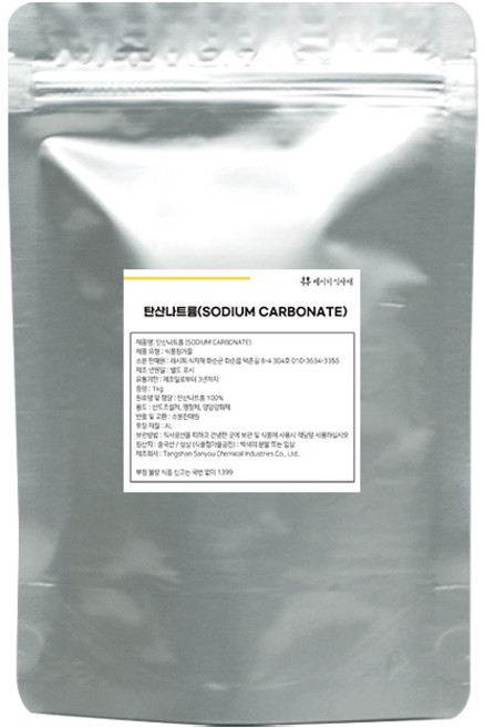 [식품첨가물] 탄산나트륨(경회) 탄산소다 1kg, 1개