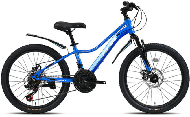 케이투바이크 MTB 자전거 레이브2.1D 22인치 초등학생 원터치 21단 디스크브레이크, 1개, 147cm, 블루