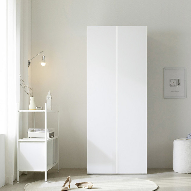 스칸디무드 커스트 터치 키큰 옷장 800, 화이트