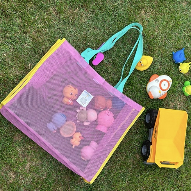 쿨에버 메쉬 비치백 수영가방 물놀이 수영장 워터파크 목욕 망사 매쉬 가방