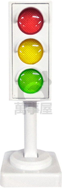 迷你發光紅綠燈交通號誌玩具, 白色, 1個