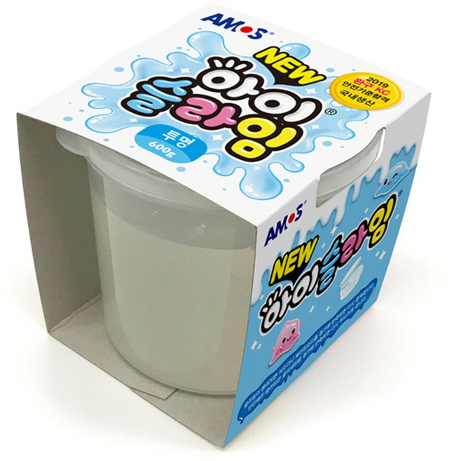 아모스 아이슬라임 600g 대용량 클리어슬라임 액체괴물, 단품, 1개