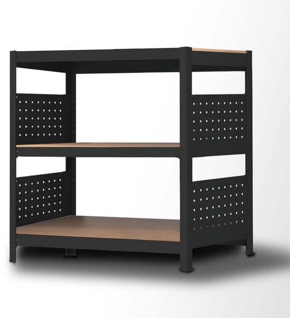 스피드랙 홈던트하우스 주방선반 사이드 파티션선반 2단 3단 4단 5단 6단, 블랙