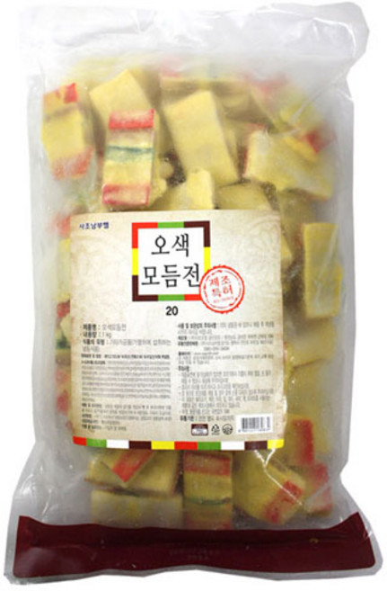 (무)(냉동)사조오양 오색모듬전1kg, 1kg, 1개
