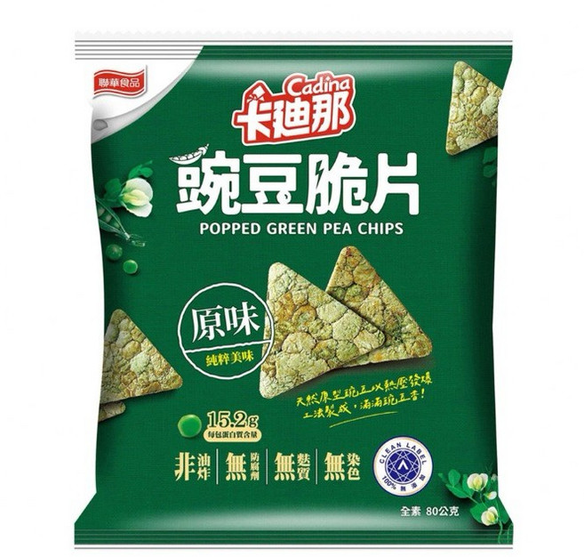 卡迪那 豌豆脆片 原味, 1個