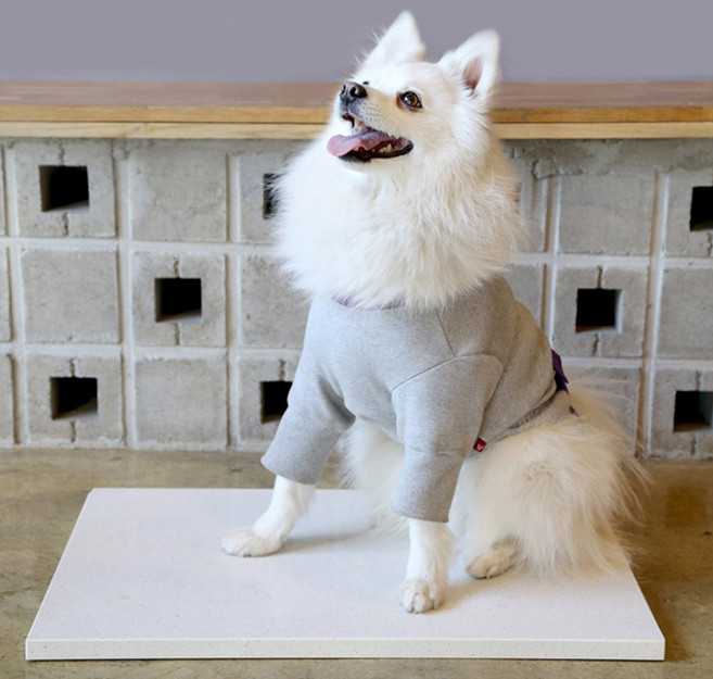 강아지대리석 고양이대리석 애견 쿨매트, 그레이_S, 1개