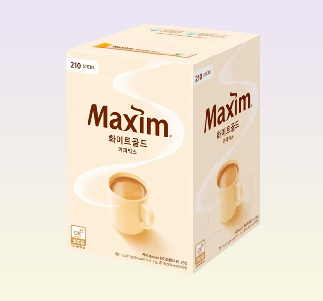 맥심 화이트골드 커피믹스, 11.7g, 210개입, 1개