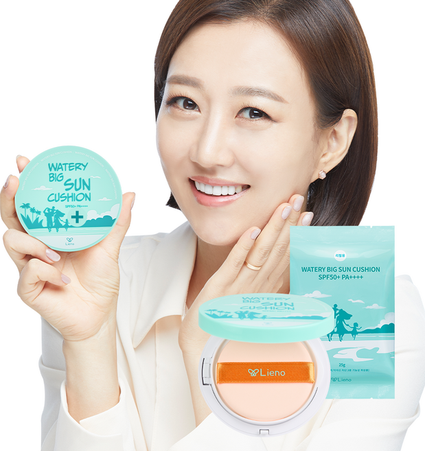 리에노 장윤정 쿨링선쿠션 선팩트 SPF50+ PA++++ 본품 1개+ 리필1개 25g 2개, 1개