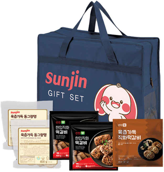 선진 명품 도식락 반찬 세트 동그랑땡 떡갈비, 1개, 2kg