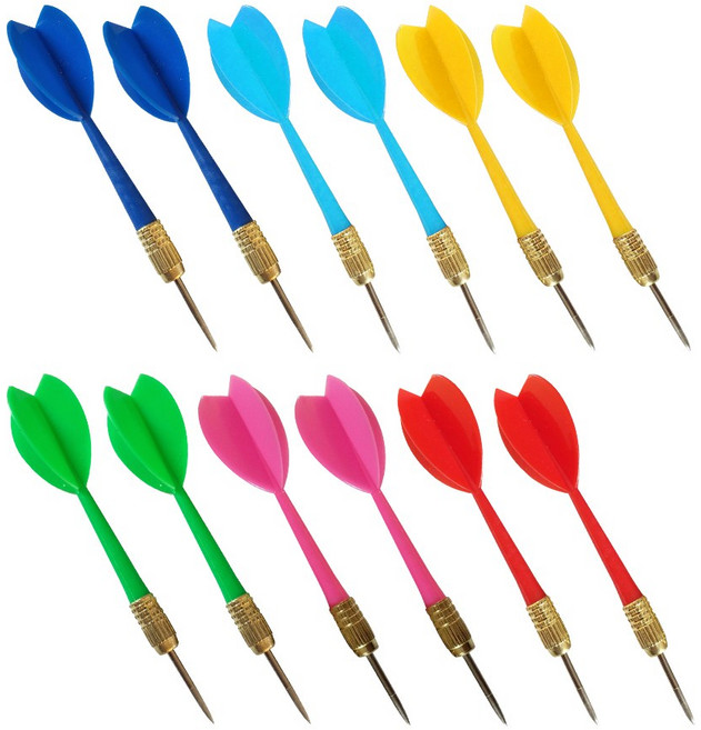 클래식 다트핀 다트게임 화살촉 다트용품, 12개