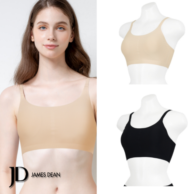 좋은사람들 제임스딘 편안한 노와이어 프리컷 퓨징 통기성 메쉬 브라 jhwbb070