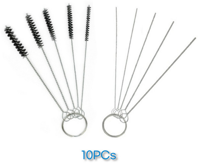기화기 예초기 캬브레타 청소 브러쉬 화구 바늘, 10개