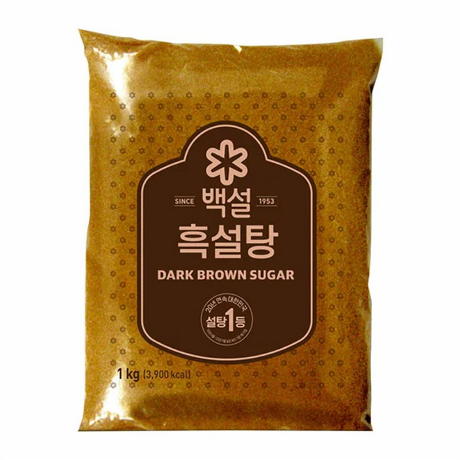 백설 흑설탕, 20개, 1kg