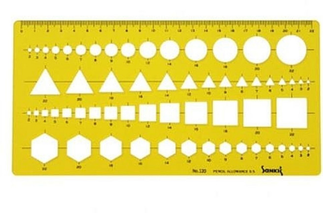산키스 템플레이트 다각형 NO120 종합형판 제도용품 디자인보조 제도자 플릿 코링플릿 미술입시 각도자 용자 화방 사무