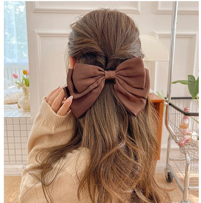 미다미 베이 빅 실키 리본 부티크 자동핀