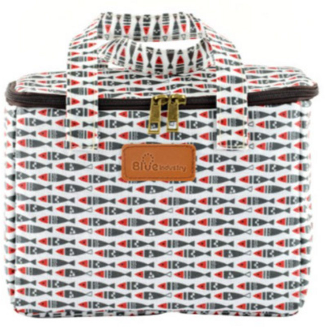 블루산업 쿨러백 소형, 그레이피쉬, 8L