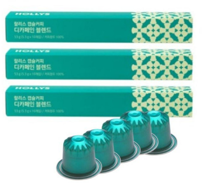 할리스 캡슐커피 디카페인 블렌드 10p, 5.3g, 10개입, 6개