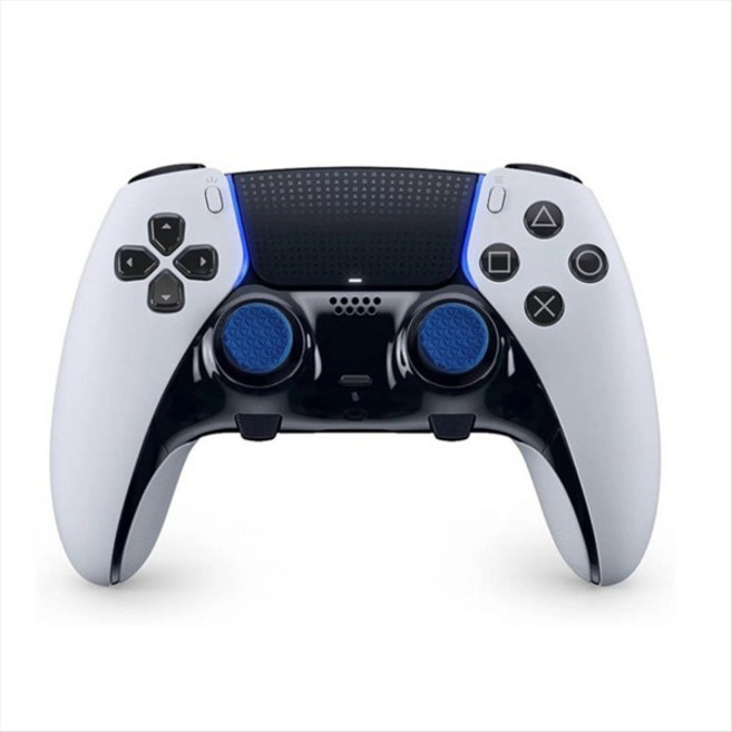 PS5 엣지 게임 콘솔 조이스틱 트리거 버튼용 최고급 교체 캡 듀얼센스 컨트롤러용 화이트)