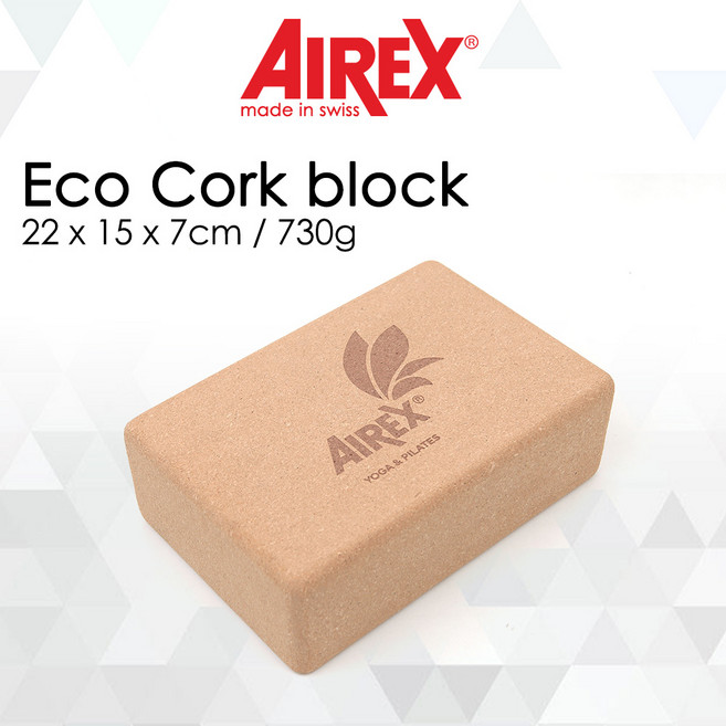 [AIREX] Yoga Eco Cork block 에어렉스 요가 코르크 블럭, 단품, 1개