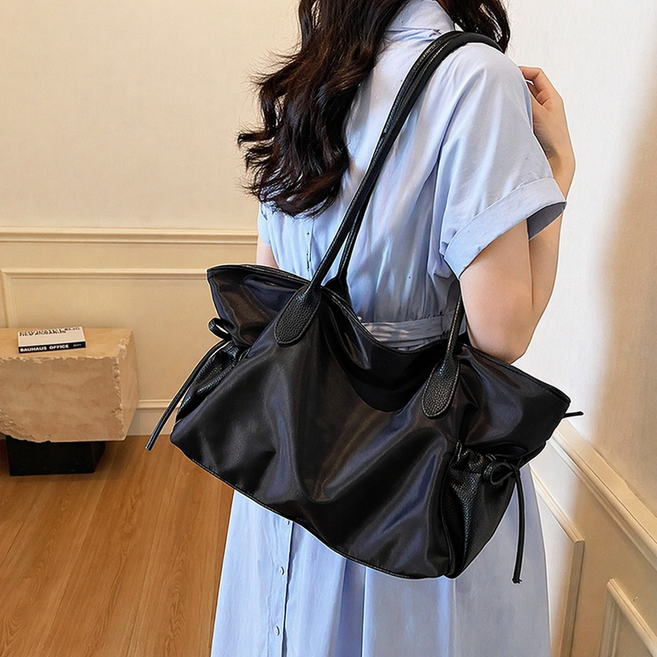 피디씨공감 데일리 빅수납 나일론 쇼퍼백 초경량 숄더백