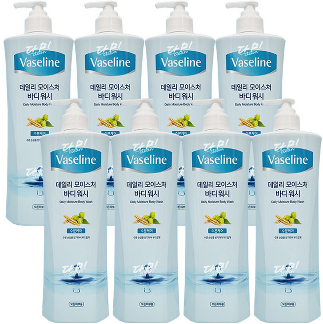 바세린 데일리 모이스처 바디워시, 800ml, 8개