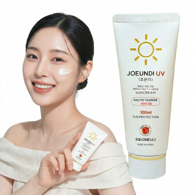조은디 선크림 자외선 크림 대용량, 5개, 100ml