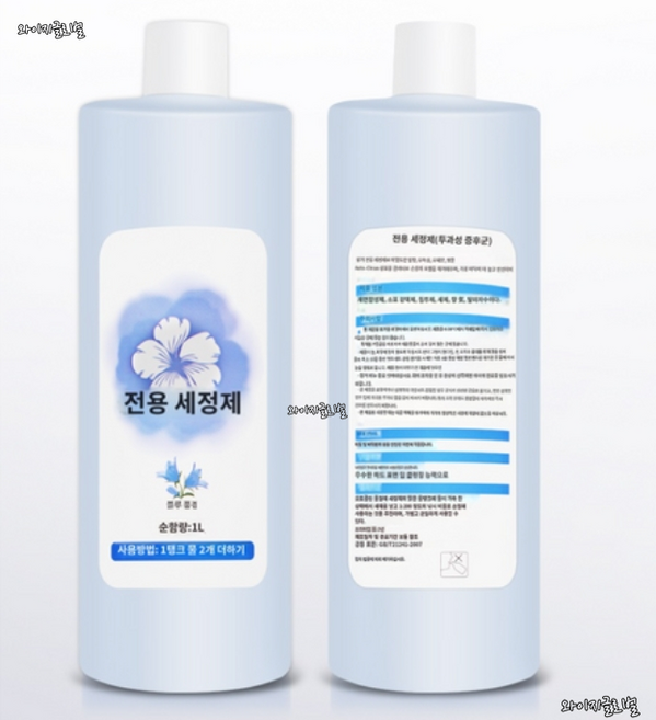 와이지글로벌 에코백스 호환 X1 N9 T10 로봇 청소기 전용 바닥 세제 세정액, 5개, 1L