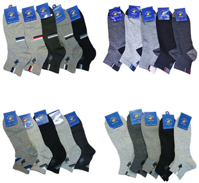 국내산 폴로 남성 양말 세트 최상의 기술로 제작 단목 양말 5켤레