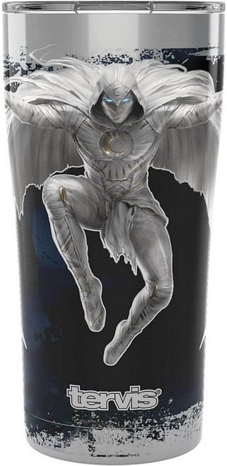 Tervis 마블 문 나이트 스테인레스 삼중벽 냉온 여행용 직장인 텀블러 590ml, 1개