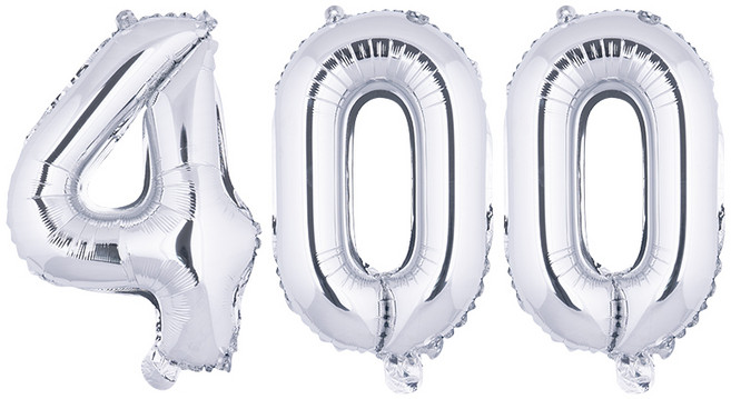 아트포유 백일 100일 200일 300일 풍선 이벤트 세트 3P, 화이트 골드 400, 1개