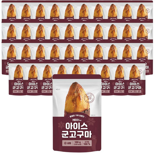 허닭 아이스 군고구마 100g, 40개