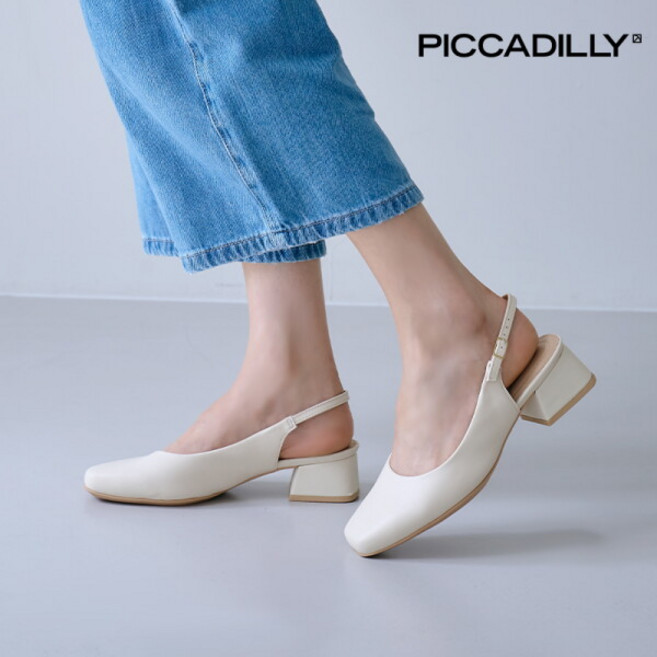 [피카딜리] [PICCADILLY] 160084 스퀘어슬링백_오프화이트(4.5cm)