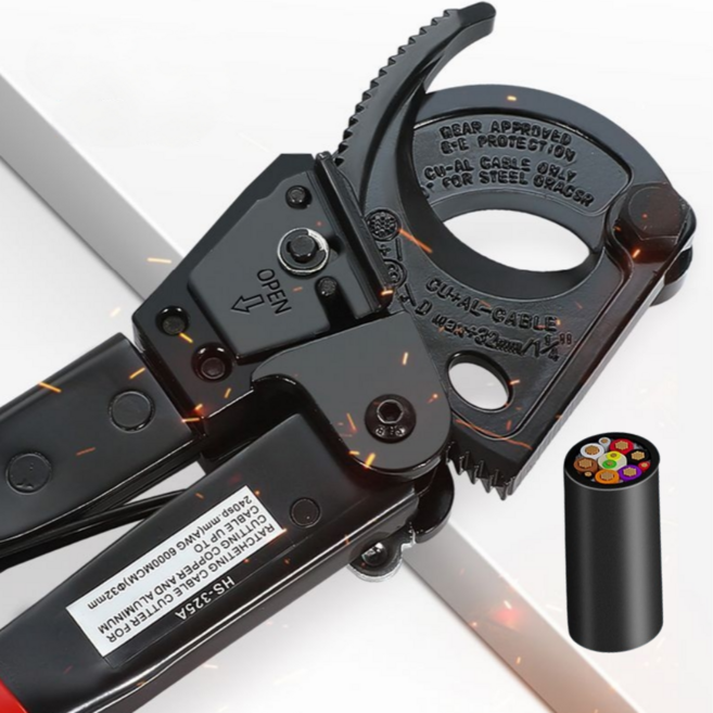 라쳇 케이블커터 HS-325A HS-520A 전선절단기 와이어커팅기, 1개