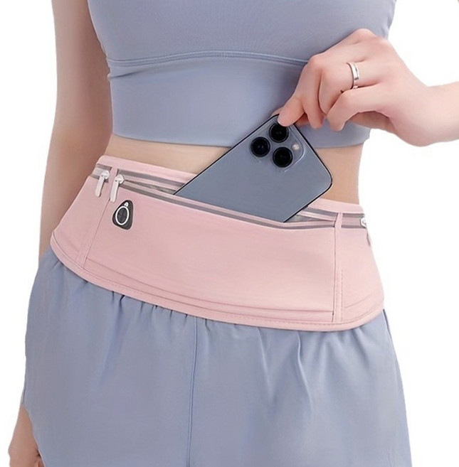 뉴하 스피드런 고급형 초경량 방수 조깅 휴대폰 러닝벨트, 핑크, 1개