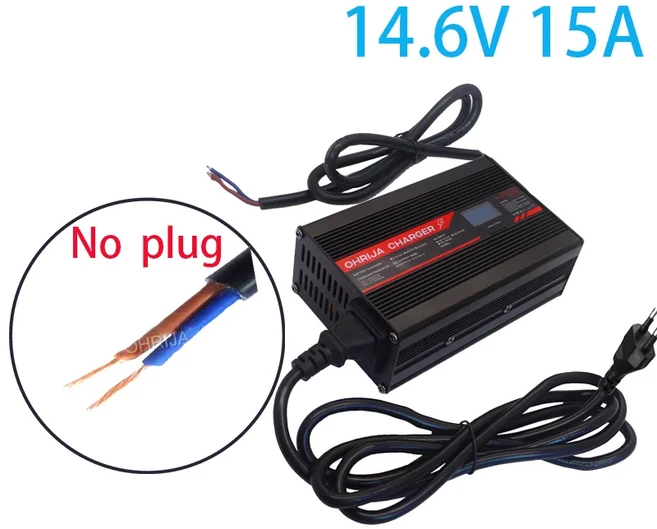 스마트 알루미늄 케이스 충전기 OLED 디스플레이 고속 충전기 OHRIJA S 12.8V LCD 디스플레이 LifeP04, 04 110-230V, 01 CHINA, 05 NO PLUG