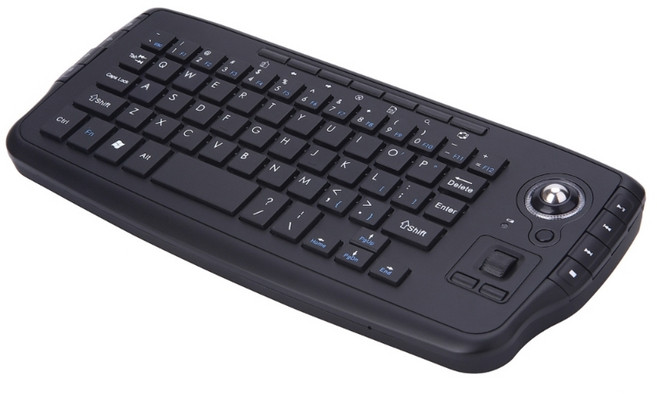 2.4G 무선 키보드(트랙볼 마우스 기능 포함) 회의실 및 미디어 센터와 호환되는 백라이트 지원