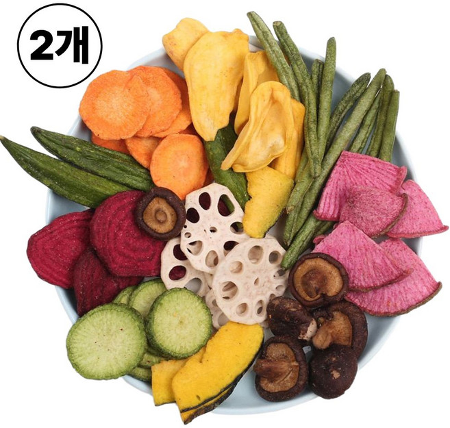 한입애행복 9종 야채믹스칩 150g 1+1팩, 2개