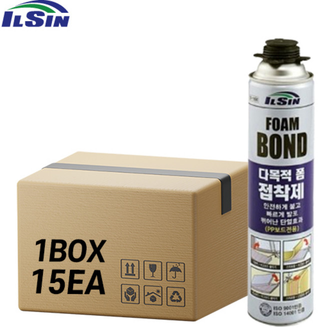 일신 IS-1500 다목적 폼 접착제 본드 800ml, 15개