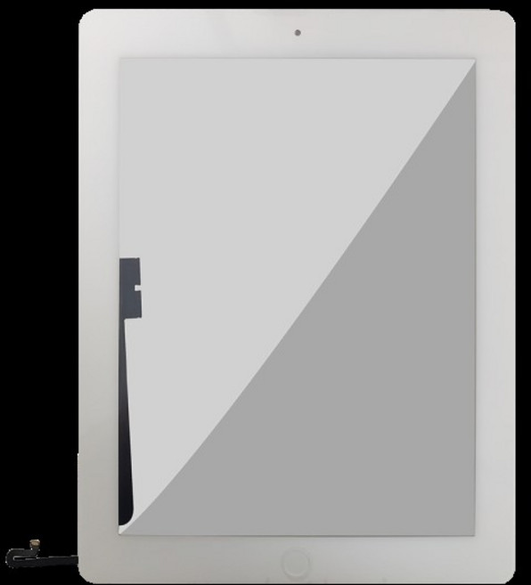 터치 iPad 4 A1458 A1460 스크린 디지타이저 전면 유리 패널 교체 없음/버튼 포함 100% 테스트됨, 07 Ori Black No button