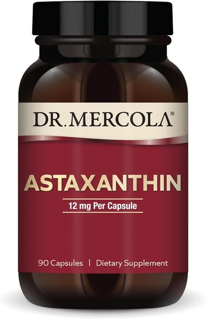 닥터머콜라 아스타잔틴 12mg 캡슐 Dr. Mercola Astaxanthin, 1개, 90정 - 쿠팡