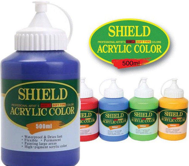 쉴드 아크릴칼라 소프트 아크릴물감 500ml, 39번