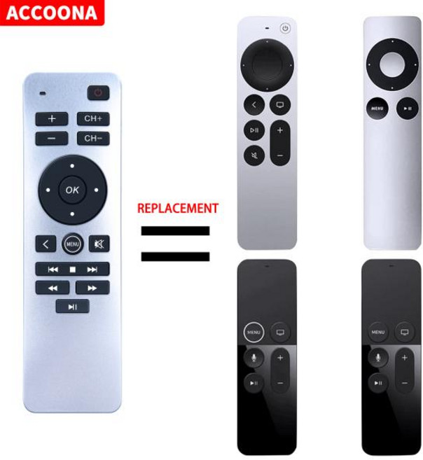 Apple TV 4K 1세대 2 3 4 HD A2843 A2737 A2169 A1842 A1625 A1427용 리모컨, 1개