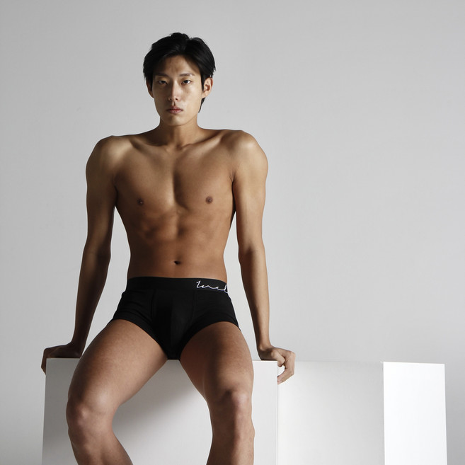 이넬릭서 남성 드로즈 초유연 극모달 3D패턴 팬티 3매 세트