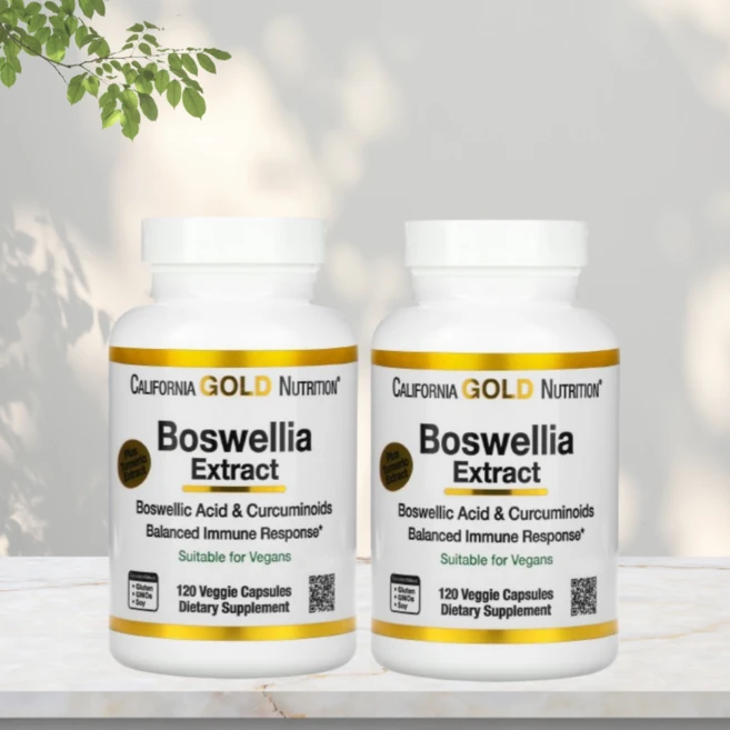 캘리포니아 골드 뉴트리션(CGN) 보스웰리아 강황 추출물 500mg 120캡슐, 120정, 2개 - 쿠팡